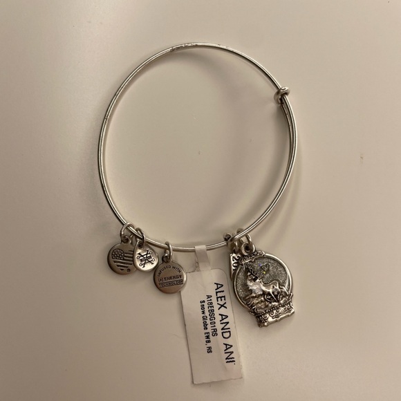 Alex and Ani bracelet deer Snow Globe charm - Picture 1 of 3